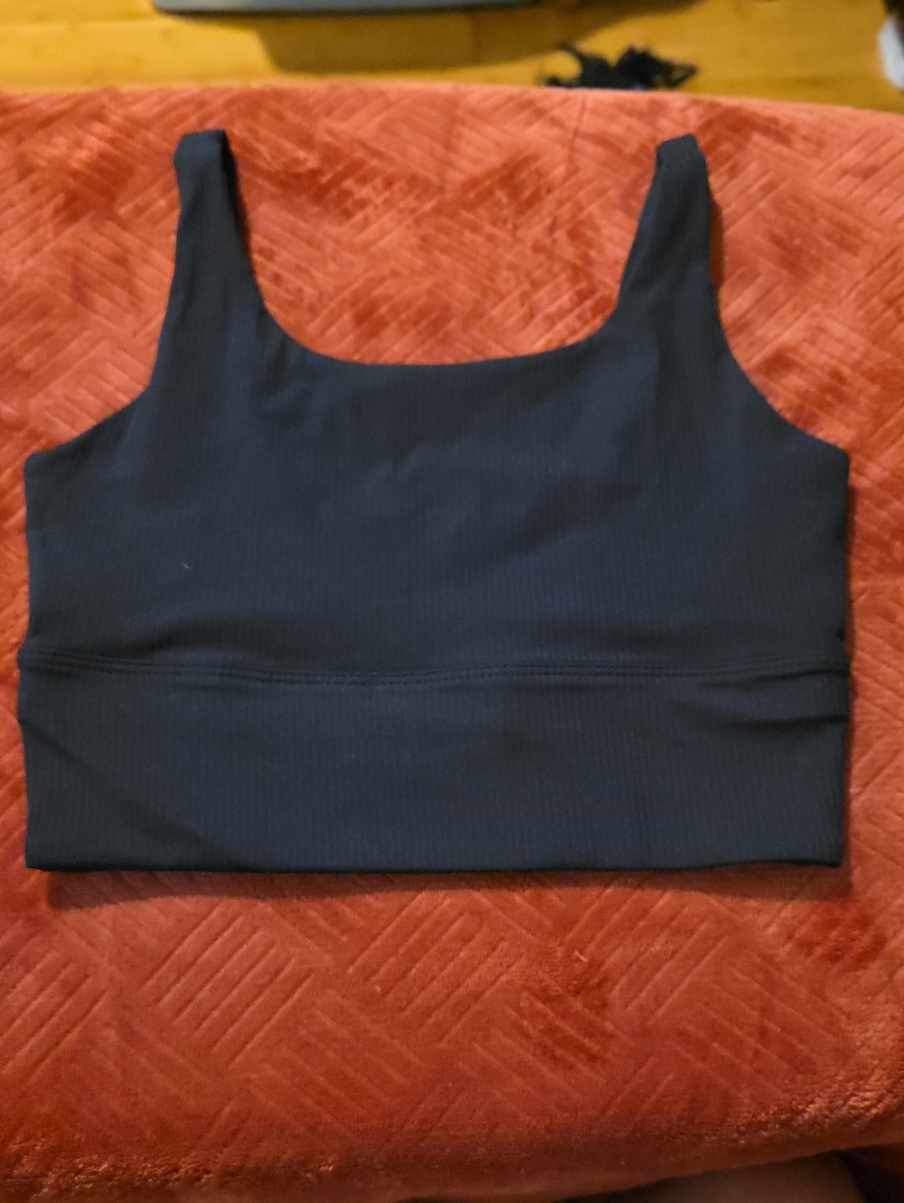 Nike Ribbed Black Sports Bra